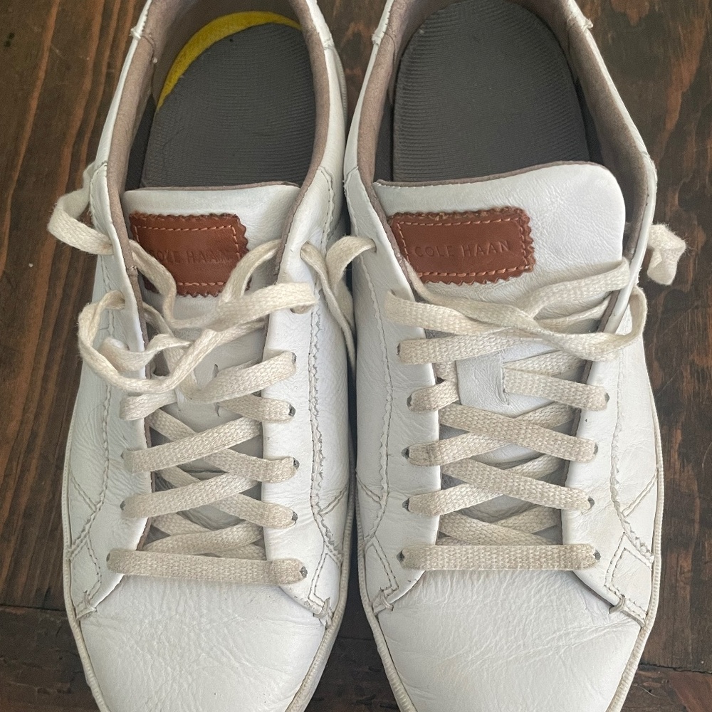 Cole Haan low-top white ladies sneakers